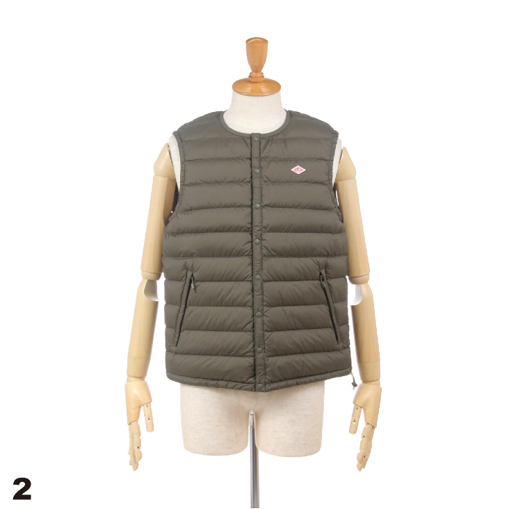 日本初の 2022fw再入荷 DANTON ダントン メンズ クルーネック インナー ダウンベスト NNF INNER DOWN CREWNECK  VEST DT-A0026 svk-delfinen.dk