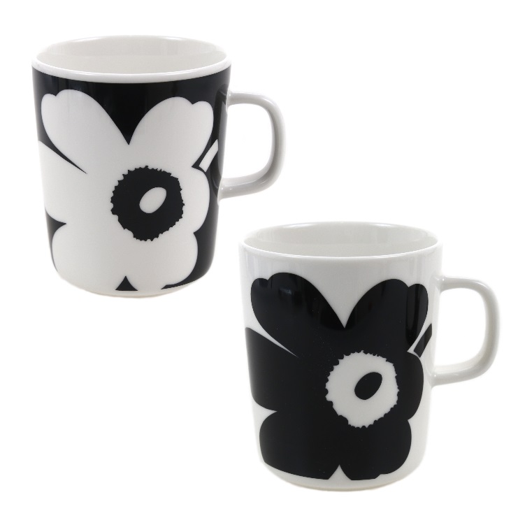 21ss新作 10 Off か所10倍増 Marimekko マリメッコ 水呑みマッグ固化 お茶カップ コップ ウニッコ ケシの黄金時代 花柄 2セット Oiva Juhla Unikko 日本置目象る販売店品物 Daemlu Cl