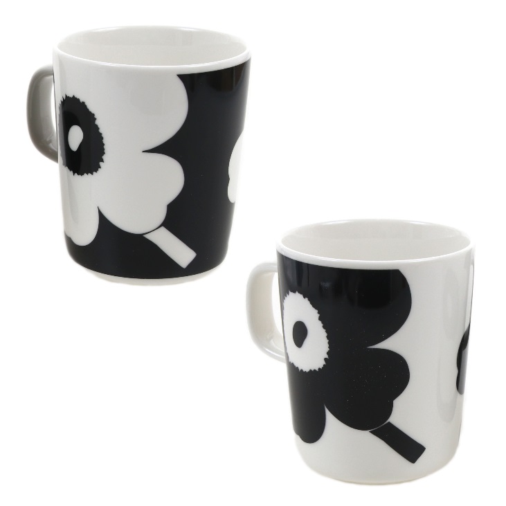 21ss新作 10 Off か所10倍増 Marimekko マリメッコ 水呑みマッグ固化 お茶カップ コップ ウニッコ ケシの黄金時代 花柄 2セット Oiva Juhla Unikko 日本置目象る販売店品物 Daemlu Cl