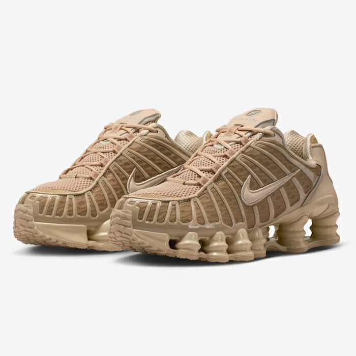 【2026SS新作】NIKE ナイキ ユニセックス ショックス TL メカニカル ランニングシューズ スニーカー 靴 リネン/メタリックシルバー/リネン　AR3566-203　[ポイント10倍]