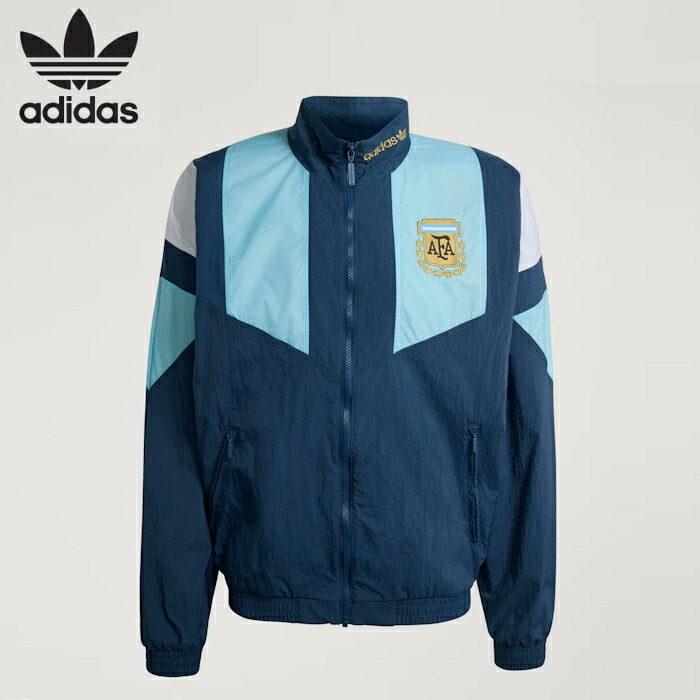 【2026FW新作】adidas アディダス ユニセックス アルゼンチン EQT トラックトップ ルーズフィット ハイネック 前開きジップ アルゼンチンサッカー協会エンブレム トップス Crew Navy　KG2287　[ポイント10倍]｜alo ONLINE SHOP 9,240円