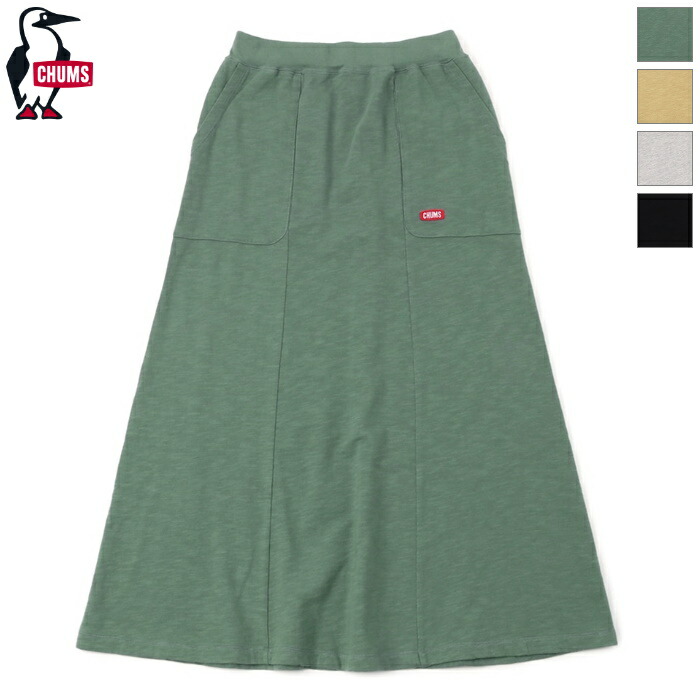 【楽天市場】[OUTLET 30OFF] CHUMS チャムス レディース キーストーンロングフレアスカート スウェット マキシ丈