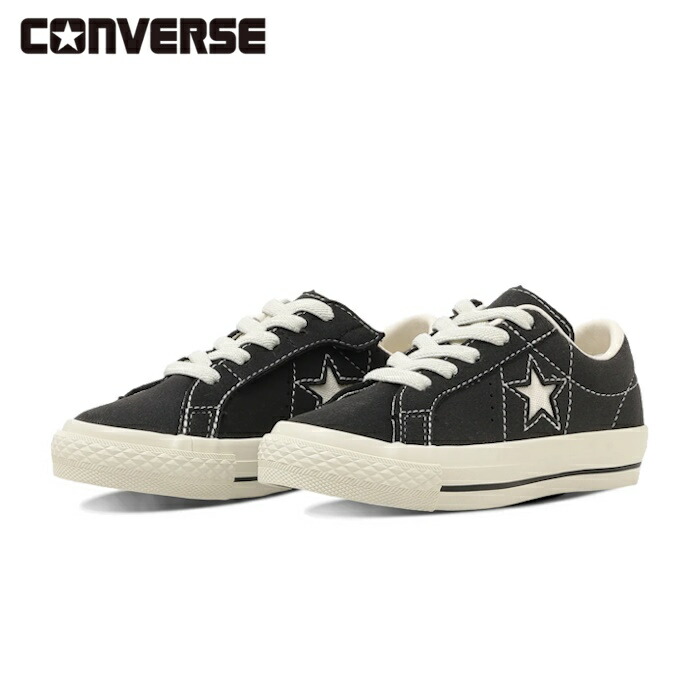 【2026SS新作】CONVERSE コンバース キッズ ワンスター イージーオン スニーカー 面ファスナー仕様 子供靴 シューズ ブラック KID'S ONE STAR EASYON　37303871　[ポイント10倍]