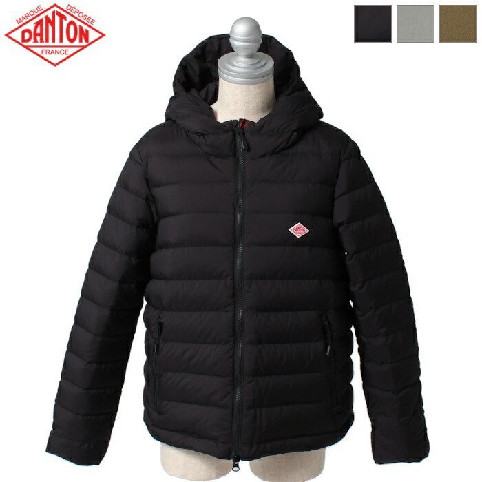DANTONダントン ミドルダウン フードジャケット ブラック 美品 楽天市場】DANTON(ダントン) ミドルダウン フードジャケット WOMEN(DT