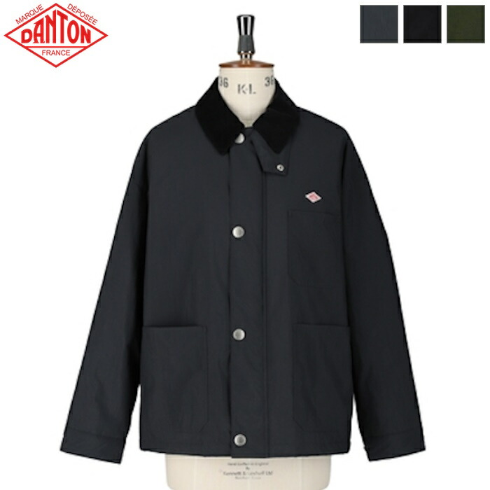 新品タグ付き✨ DANTON　ダントン　ウールモッサコート　ジャケット　革ボタン ダントン DANTON ウール モッサ ジャケット フード 前開き