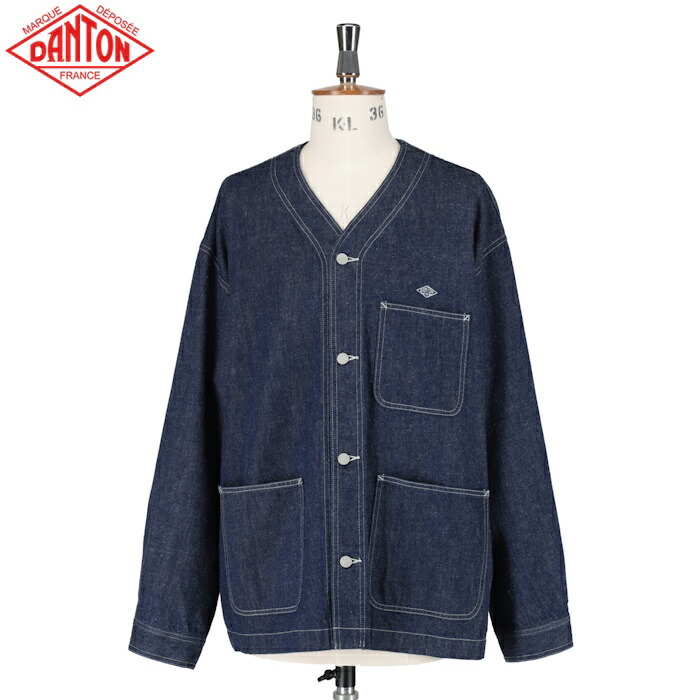 楽天市場】ダントン/DANTON ウールモッサカラーレスジャケット ノー