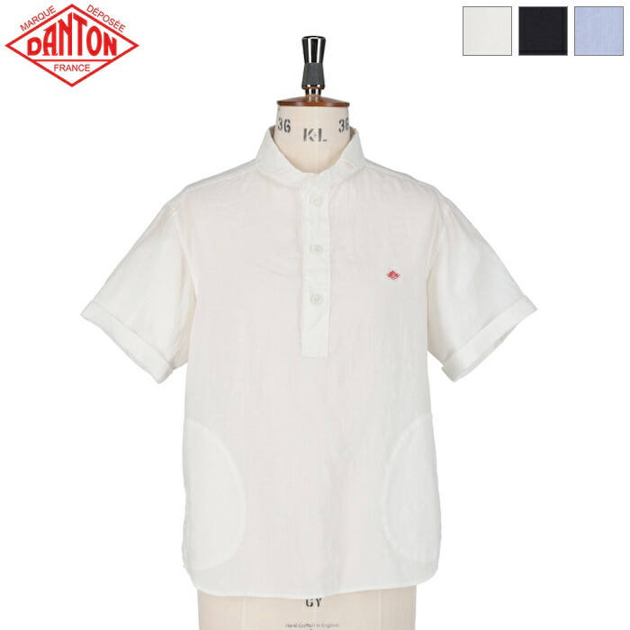 楽天市場】DANTON ダントン ラウンドカラー リネン プルオーバー