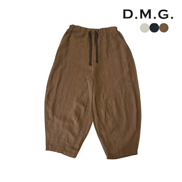 D.M.G. DMG ディーエムジー リネンキャンバス パネルボールパンツ ボトムス レディース　14341L　[ポイント10倍]｜alo ONLINE SHOP