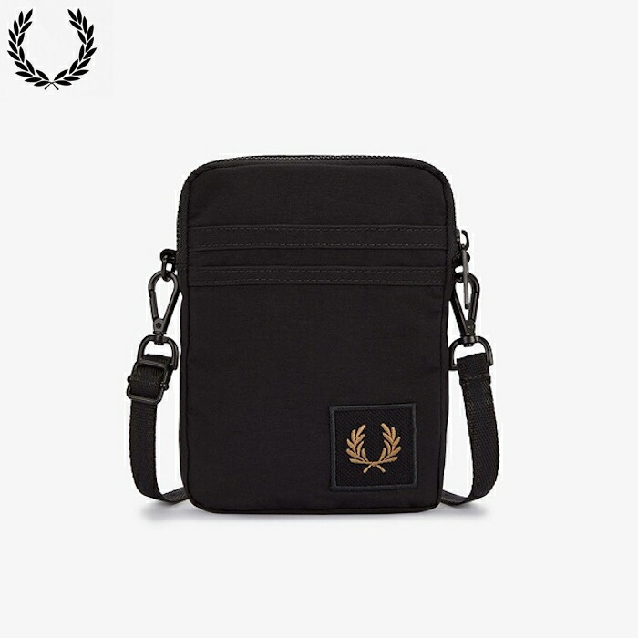 FRED PERRY フレッドペリー ショルダーバッグ ブラック FRED PERRY (フレッドペリー) トートバッグ ショルダーバッグ