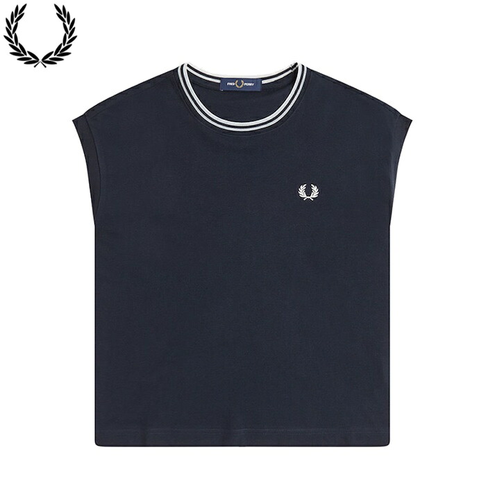 【SALE 10%OFF】FRED PERRY フレッドペリー レディース シアー ティップド ピケ Tシャツ ショート丈 ノースリーブ トップス カジュアル Sheer Tipped Pique T-Shirt G2175 2026SS新作|alo ONLINE SHOP