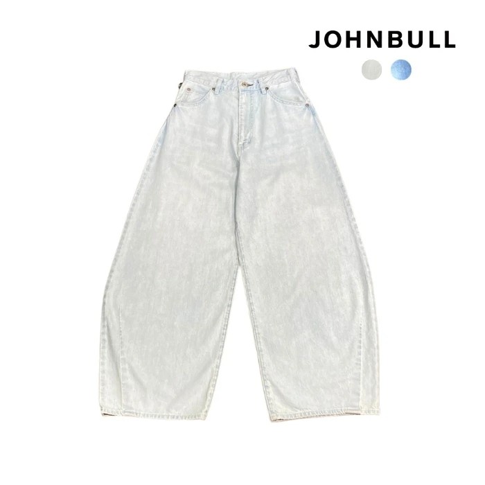 【SALE 40%OFF】JOHNBULL ジョンブル デニムバレルパンツ ボトムス ワイドパンツ ジーンズ ユーズドライク 日本製 レディース　JL252P14｜alo ONLINE SHOP