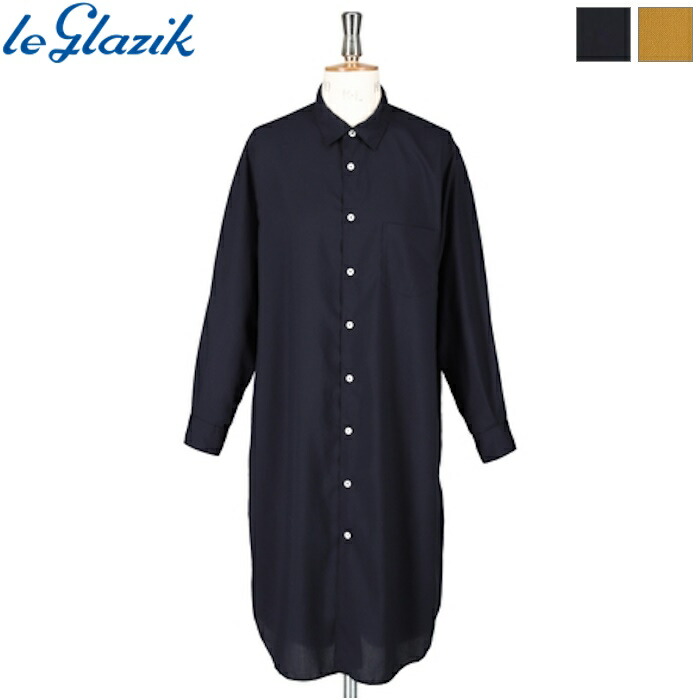 Le glazik ル グラジック レディース シャツワンピース 長袖ワンピース チュニック SHIRT DRESS　LG-G0088 PSP　[ポイント10倍]