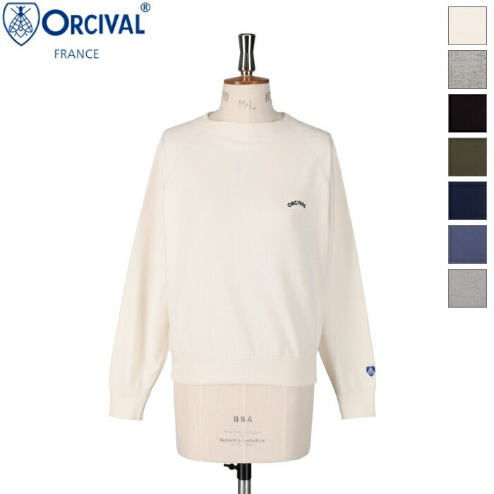 【SALE 20%OFF】ORCIVAL オーシバル オーチバル レディース コットン バインダーネック 裏毛 スウェットプルオーバー ソリッド 無地 BOAT NECK P.O. OR-C0429 MAZ|alo ONLINE SHOP