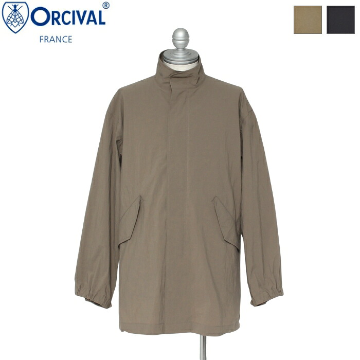 【2026SS新作】ORCIVAL オーシバル オーチバル メンズ ペーパーライクナイロン ジップアップ スタンドカラージャケット ZIP UP STAND COLLAR JACKET　OR-A0775 PLN　[ポイント10倍]
