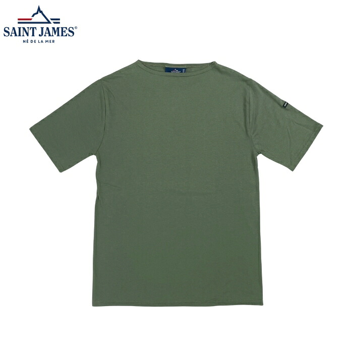 SAINT JAMES セントジェームス PIRIAC ピリアック 半袖 ショートスリーブ Tシャツ ボートネック 無地 ALGUE メンズ レディース ユニセックス｜alo ONLINE SHOP