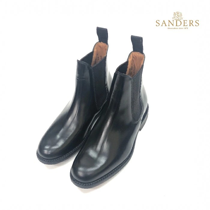 【SANDERS】Chelsea Bootサイドゴアブーツ26.5cmUK7.5 サイドゴアブーツ CHELSEA BOOT 1829 Black／SANDERS（サンダース