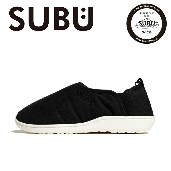 SUBU スブ アンプ エフライン モノ 秋冬サンダル ダウンサンダル ルームシューズ スリッポン スリッパ 防寒 靴 アウトドア オフィス ギフト ユニセックス amp F-LINE MONO BLACK　SA-30　正規販売店　[ポイント10倍]