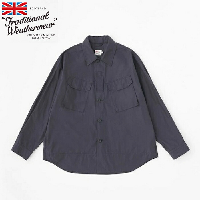 【2026SS新作】Traditional Weatherwear トラディショナル ウェザーウェア メンズ シャツ 004 ミリタリーシャツ ハの字ポケット ダークネイビー トップス SHIRT 004 G26　KGFSH0312TQ　[ポイント10倍]｜alo ONLINE SHOP