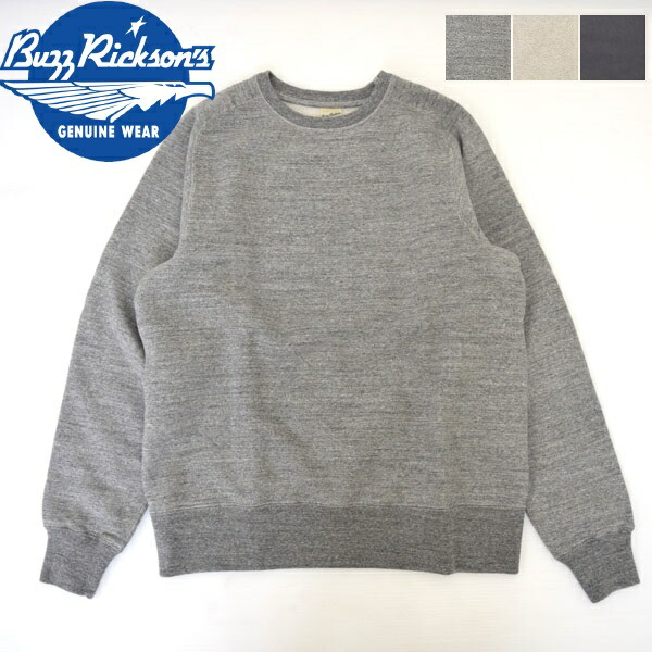 メンズ BUZZ RICKSON\u0027S バズリクソンズ FREEDOM SLEEVE SWEAT SHIRT 汗水 調教師 裏起毛  日本製 BR69463