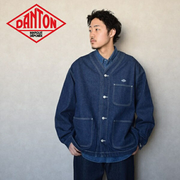 グランドセール S/S】メンズ 楽天市場】【2025年 DANTON COLLARLESS ダントン ジャケット・アウター