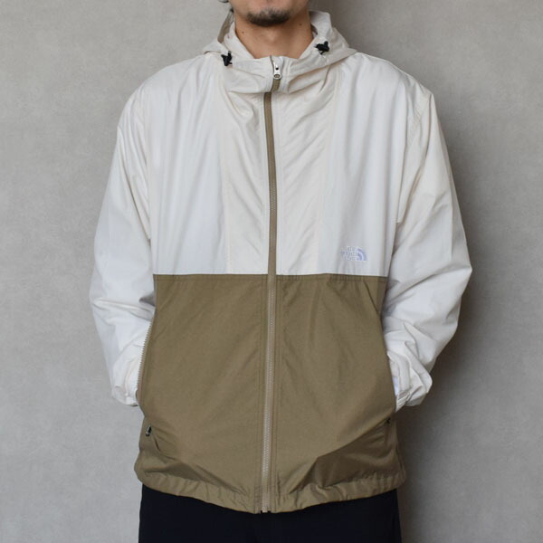 メンズ THE NORTH FACE ザ・ノース・フェイス COMPACT JACKET パウダーコンパクト上衣  ホワイトデューン×古典派音楽カーキ NP72230