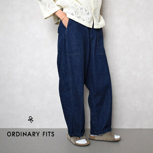 ORDINARY FITS　オーディナリーフィッツ　JAMES FATIGUE DENIM ONE WASH ジェームスファティーグデニム ワンウォッシ デニム ジーパン 101JOW