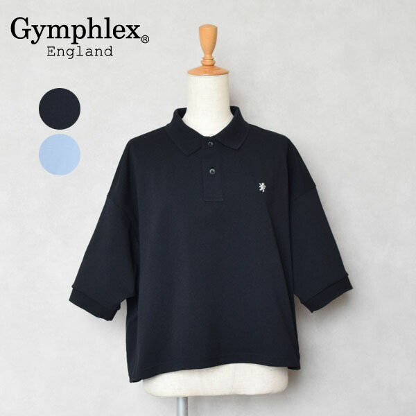 【今期完売】ジムフレックス　 五分袖ポロシャツ 楽天市場】Gymphlex(ジムフレックス) 半袖ポロプルオーバー(GY