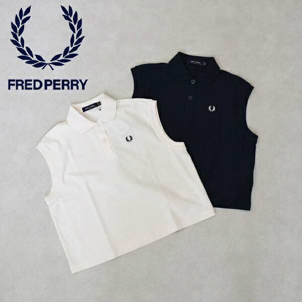 レディース　Fred Perry　フレッドペリー　Sleeveless Pique Shirt　ノースリーブポロシャツ　G9185｜倉敷ビッグアメリカンショップ