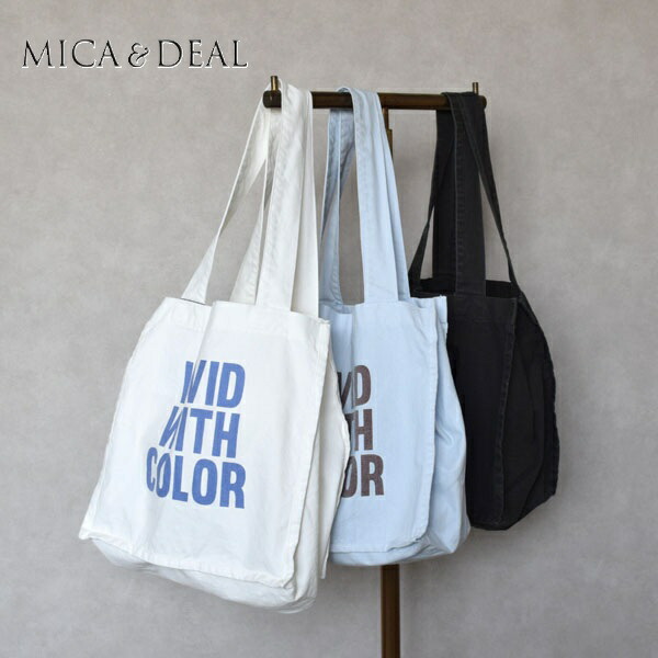 鞄 バッグ MICA\u0026DEAL マイカアンドディール VIVID WITH COLOR ロゴコットントートバッグ  0125210134