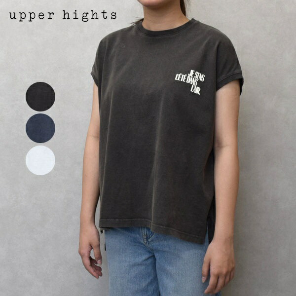 レディース　upper hights　アッパーハイツ　BIG NO SLEEVE TEE　Tシャツ　252CW0302BRW　252CW03020WH