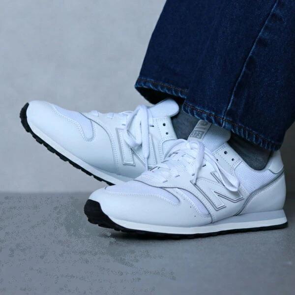 メンズ レディース new balance ニュー平衡にする スニーカー 白 白いこと シンセティックレザー  国内定まり品 ML373PJ2