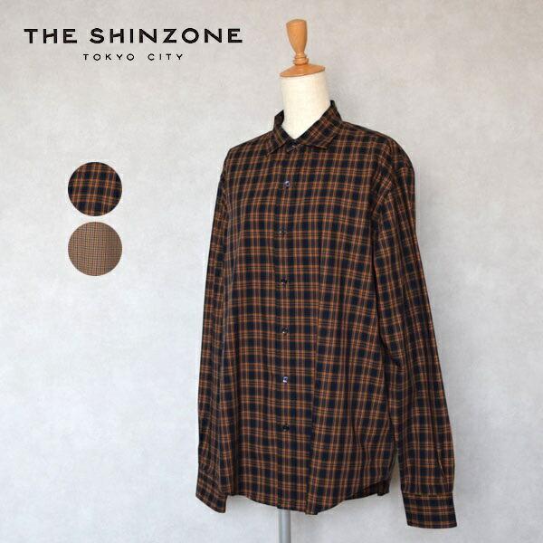 THE SHINZONE ネルシャツ THE SHINZONE × BEAUTY＆YOUTH ネルチェックオーバーシャツ M ブラック