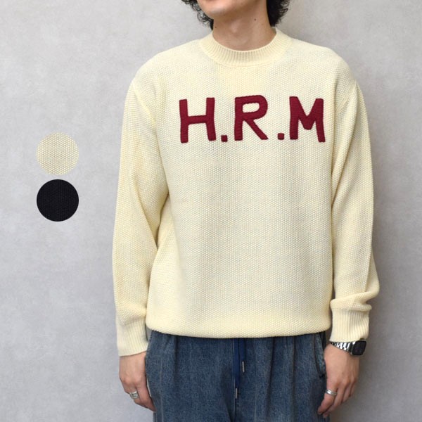 HOLLYWOOD RANCH MARKET ハリウッドランチマーケット HRMレタード カノコプルオーバー　ニットセーター　1017884