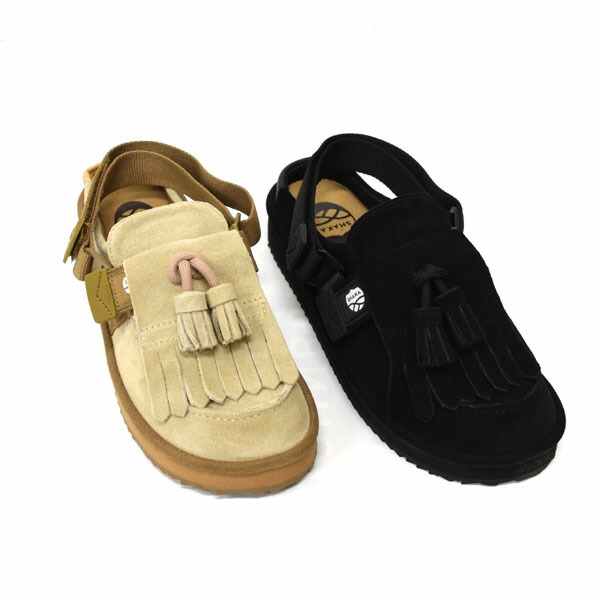 メンズ レディース SHAKA シャカ MOC MULE TASSEL SUEDE キルトタッセル付きミュールサンダル 2way モカシン スライドサンダル スリッポン SK-296|倉敷ビッグアメリカンショップ