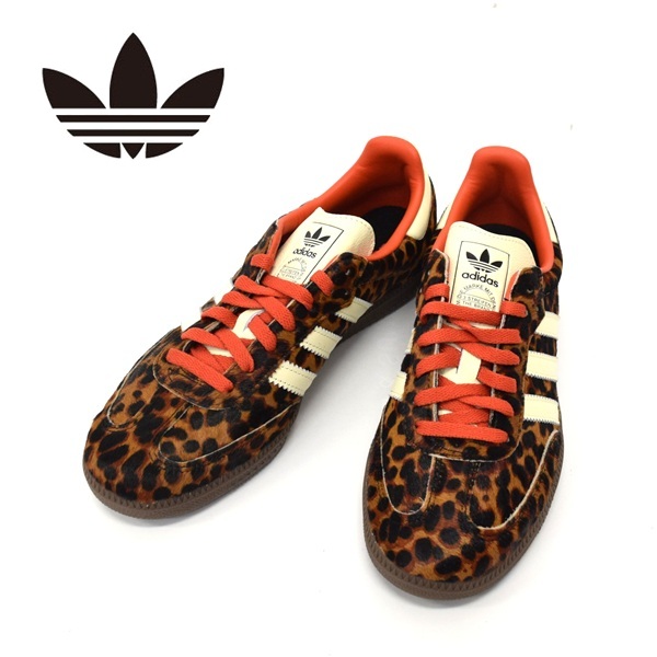 メンズ レディース adidas アディダス オリジナルス adidas originals  Samba OG Shoes Core Black / Preloved Red / Cream White レオパード JI2734