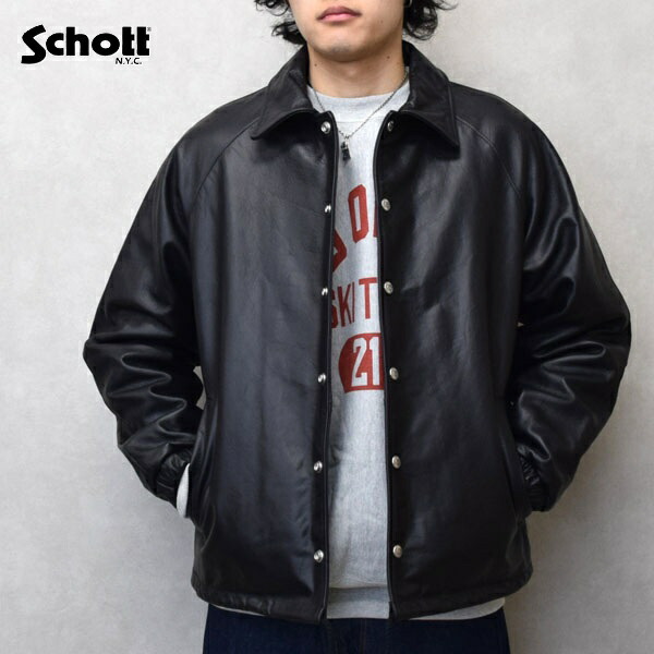 Schottレザーコーチジャケット LEATHER COACH JACKET/レザーコーチジャケット | Schott（ショット