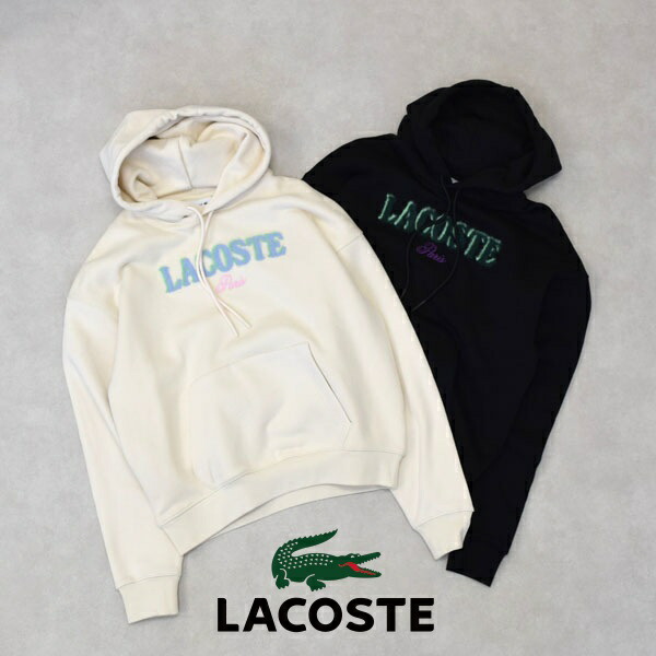 LACOSTE　ラコステ　シャギーブランドネームロゴスウェットフーディー プルオーバースウェットパーカー　裏パイル　SH5464-99 18,150円