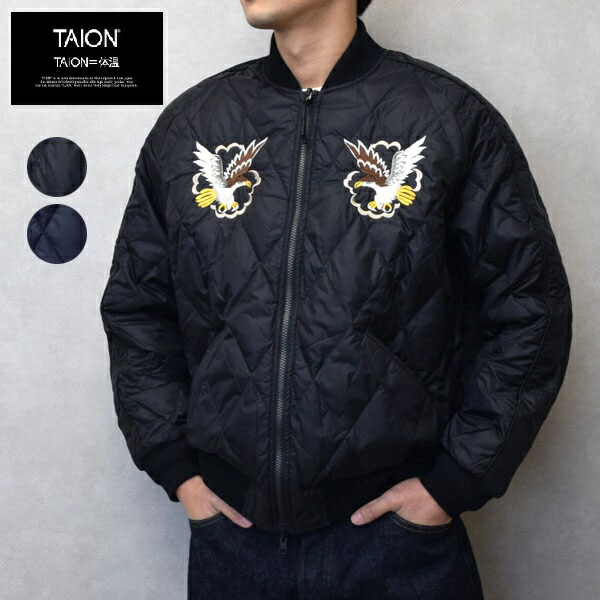 メンズ TAION タイオン ジャパンスペシャル リバーシブル スカジャン ダウンジャケット ダウン TAION-JK04JS-N1|倉敷ビッグアメリカンショップ