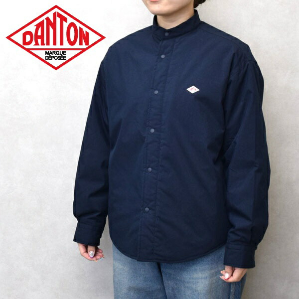 【2026年 S/S】レディース  DANTON ダントン Insulation Stand Collar Shirt Jacket インサレーションスタンドカラーシャツジャケット DT-A0758CNX