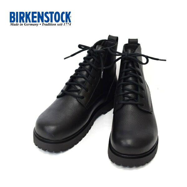 メンズ　BIRKEN STOCK ビルケンシュトック Highwood Mid Waterproof ハイウッド ミッド ウォータープルーフ レースアップ　ハイカット　本革　BLACK　1030942