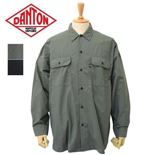メンズ　 DANTON ダントン　ナイロン長袖シャツ　羽織　DT-A0316NTU 11,669円