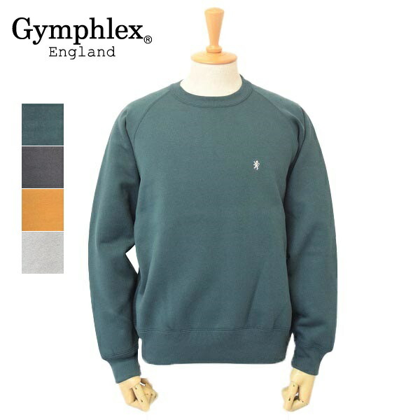メンズ　Gymphlex　ジムフレックス　長袖　クルーネックスウェット　トレーナー　無地　オーバーサイズ　裏起毛　GY-C0292TCF｜倉敷ビッグアメリカンショップ