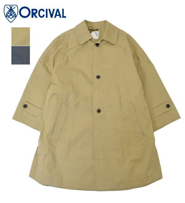 楽天市場】ORCIVAL オーシバル ボタンレス チェスターコート RC
