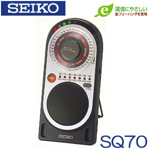 セイコー（SEIKO）　クオーツメトロノーム　SQ70　ブラック
