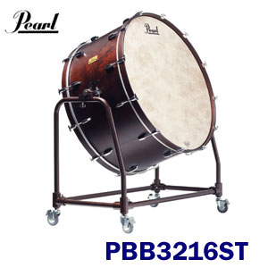 32インチ　Pearl（パール）　PBB3216ST　コンサートバスドラム（コンサートシリーズ　STモデル）　スタンド付（スタンドは、お客様組立となります） 【沖縄・離島は、配送不可】｜バサロ楽器