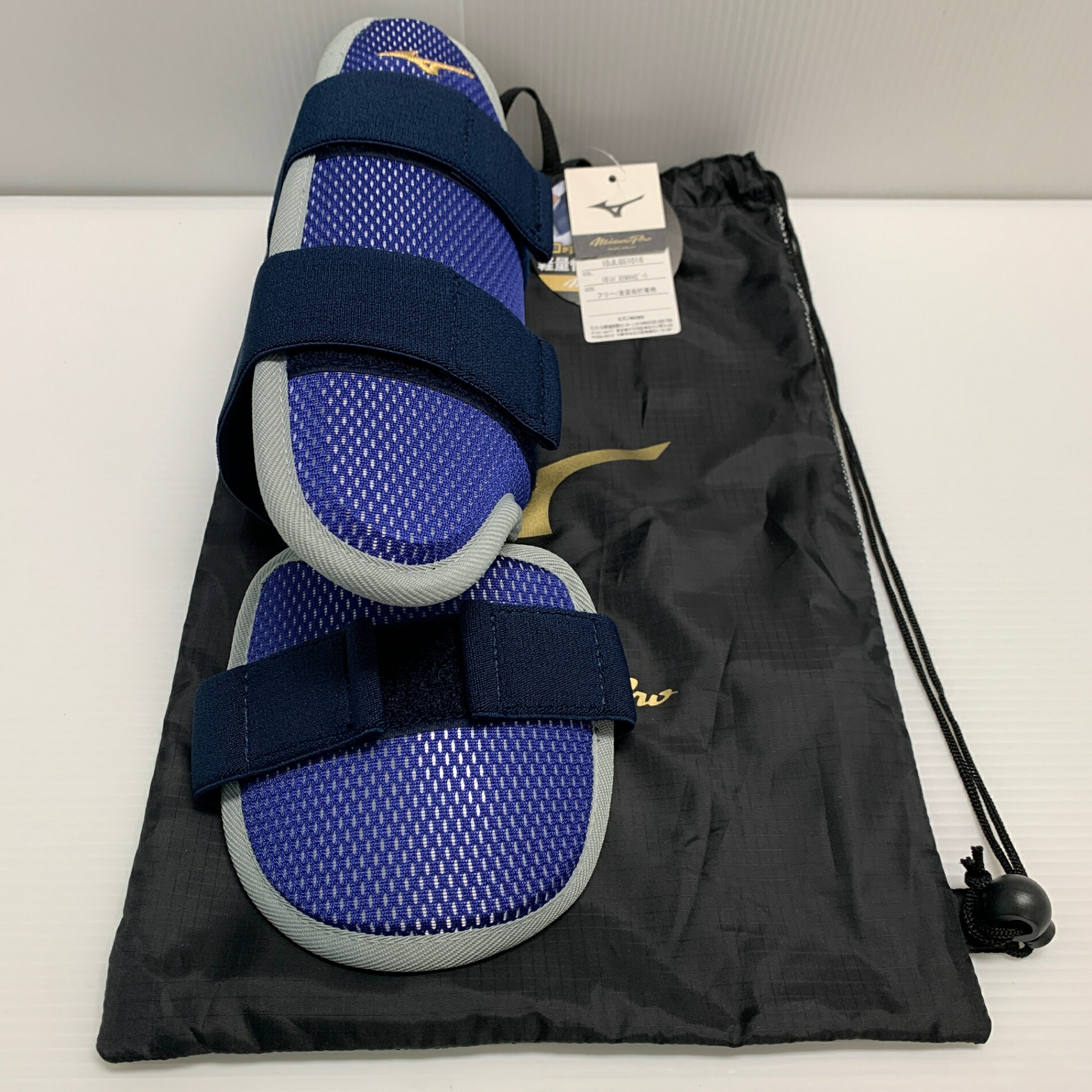 ミズノ MIZUNO フットガード 無償性/左足右強打者用 パステルネイビー 1DJLG51016 H-4372