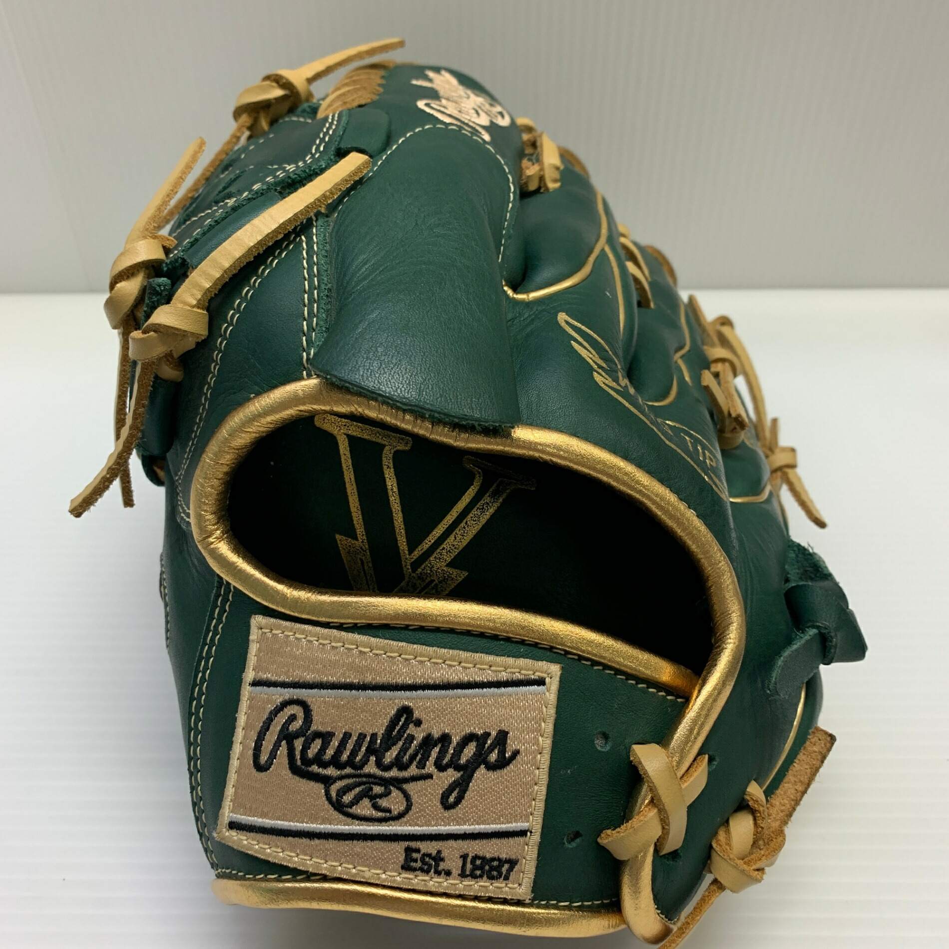 ローリングス Rawlings ハイパーテック 硬式 成年者 原則として ピッチャー用 地球儀 水さし グローヴ 左投げ GR5FHTCA15W 中古品  ベイスボール 7409