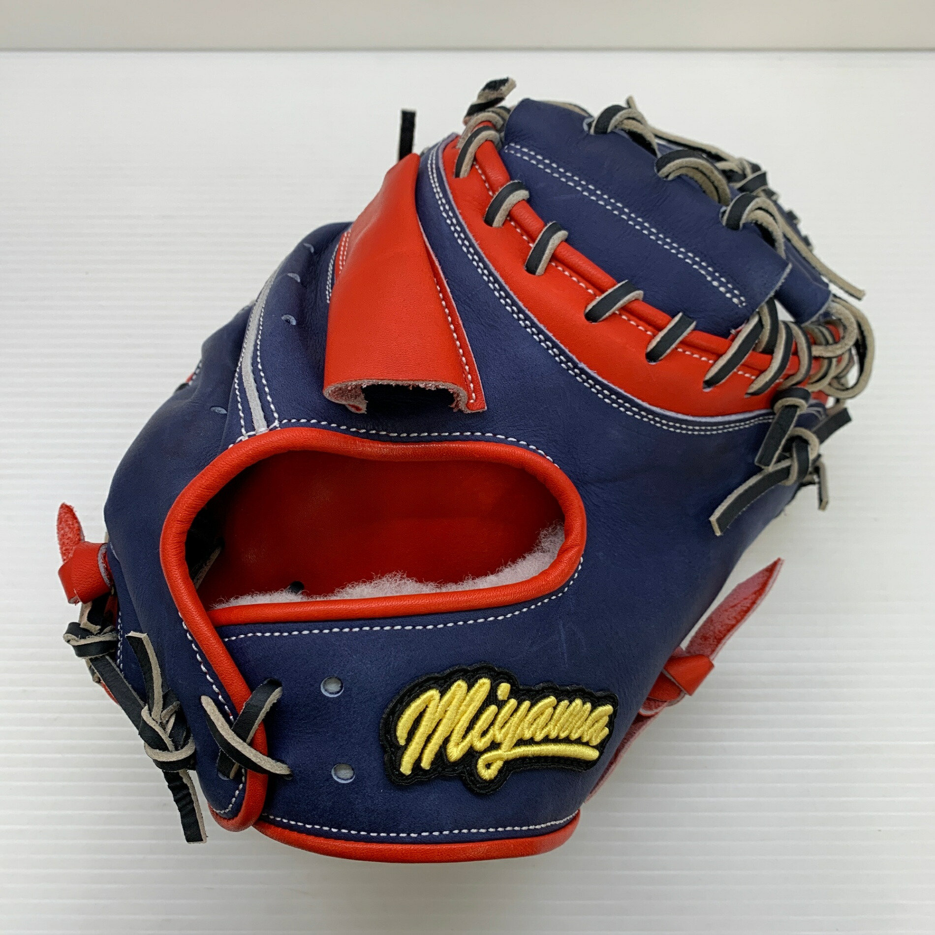 ミズノ 全紐交換済み】 ミット キャッチャー 硬式用 赤カップ FLEX ミズノLITE MIZUNO 軟式用 (mizuno 型付け済み キャッチャーミット グローブ