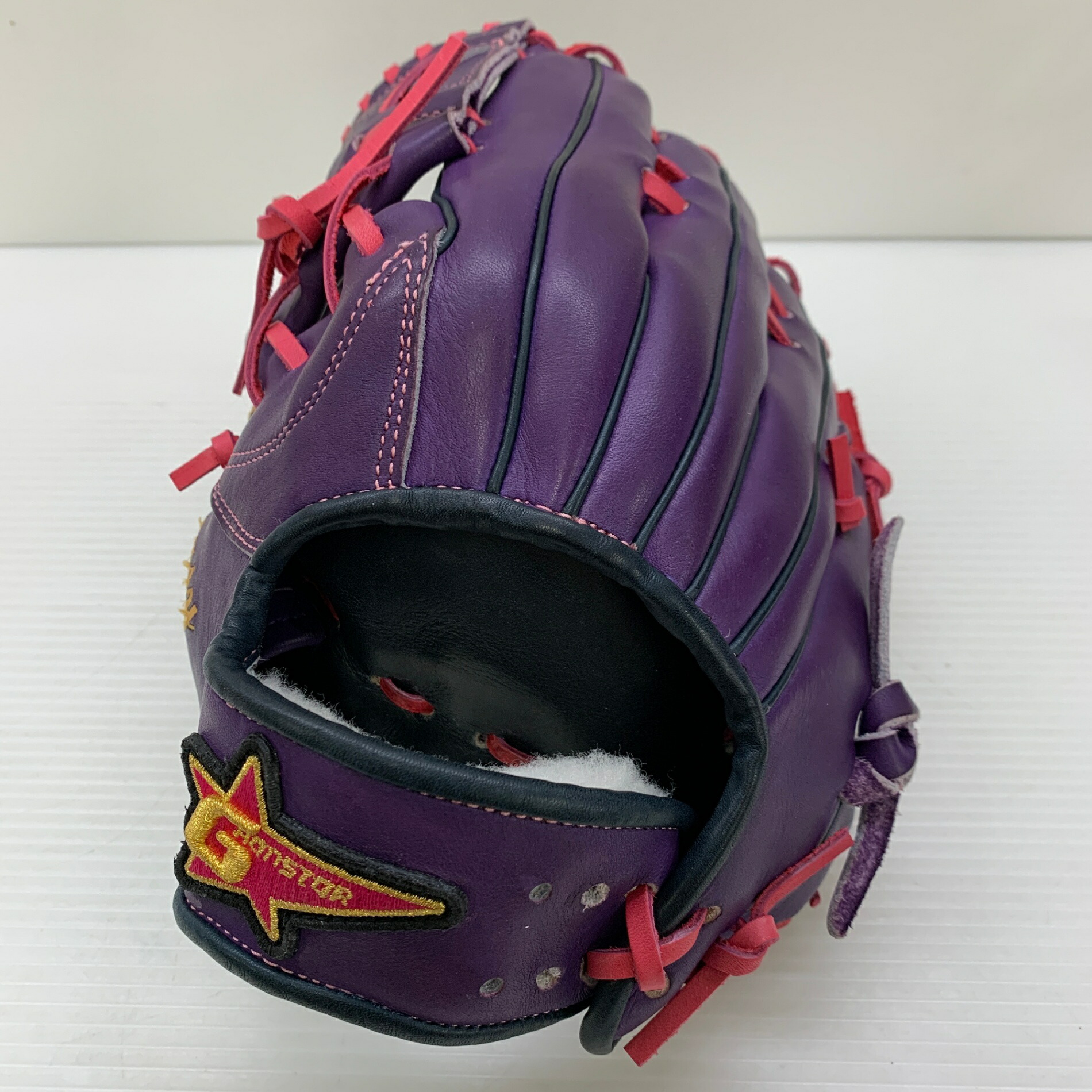 グランスター GRANSTAR  軟式 成年者 原則として 内野手手用 地球儀 グローヴ 左投げ  中古品  ベイスボール 8120