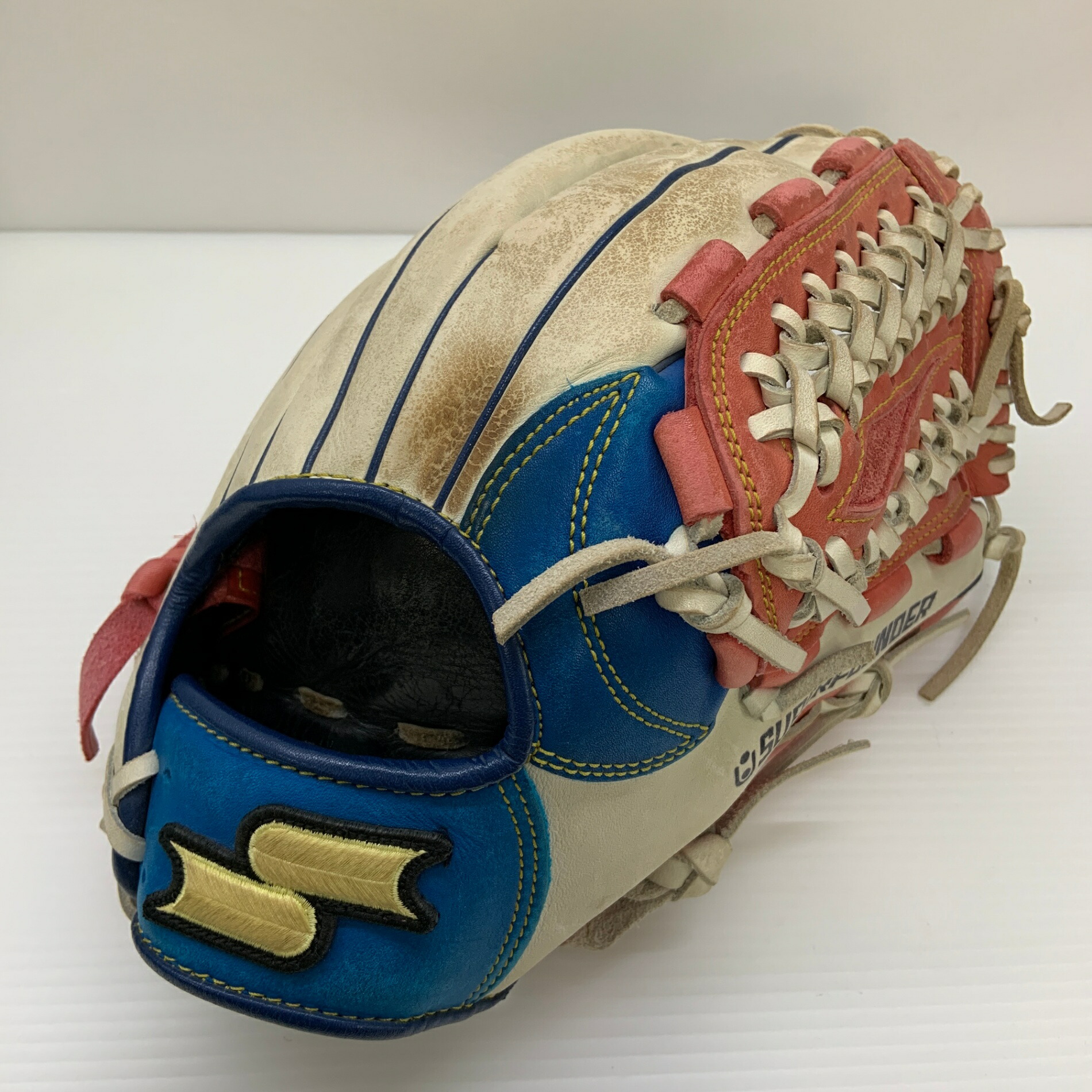 エスエスケイ SSK スーパーファウンダー 軟式 成年者 原則として オールラウンド 地球儀 グローヴ 右投げ POG-940C 中古品  ベイスボール 8207